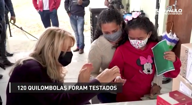 Iniciativa faz parte de trabalho coordenado pelo Instituto Butantan para a testagem de populações vulneráveis; 120 quilombolas passaram pelos testes