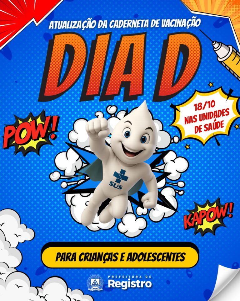 Registro promove campanha de Atualização da Caderneta de Vacinação
